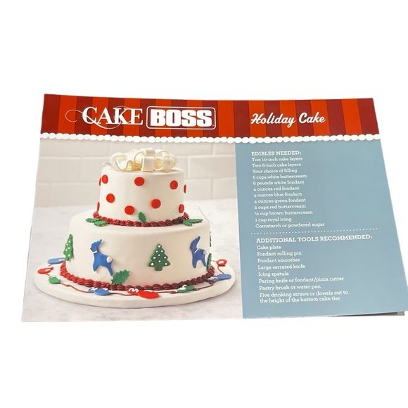 Cake Boss Winter Decorating Kit 25 Pieces Cutters Icing Bags Decorating Tips NEW - Picture 5 of 10